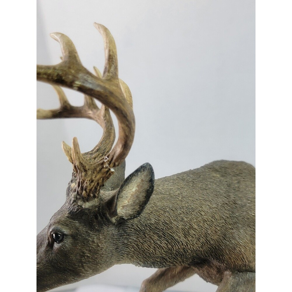 Simpkins Whitetail Buck Deer Figurine Leaping Wildlife Sculpture 13" Repaire - Picture 13 of 16